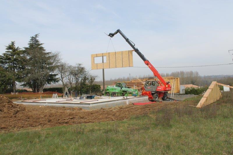 Maison ossature bois à Saint Martin de saint maixent (79)